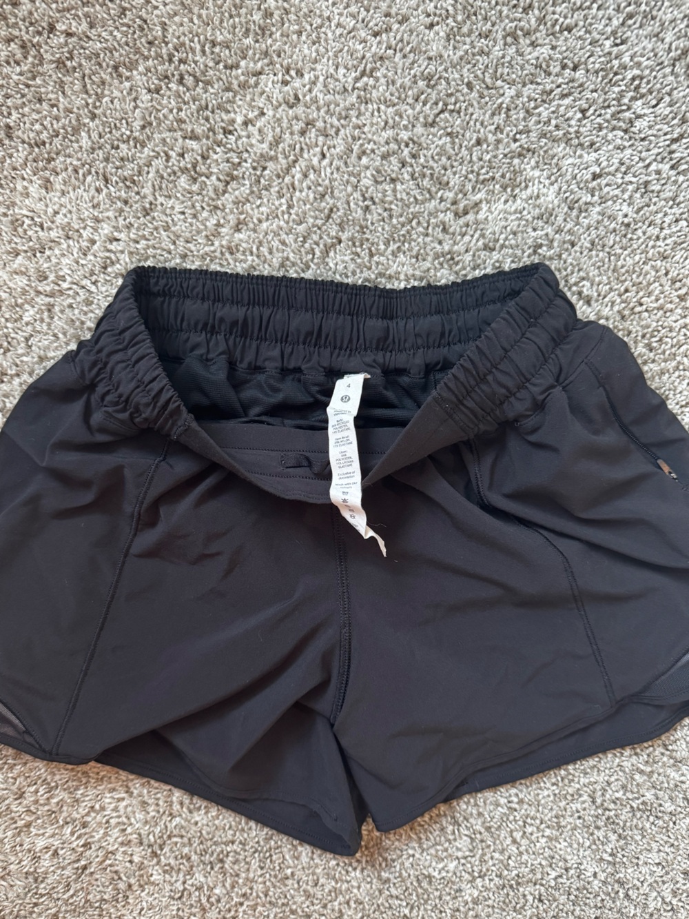 lululemon athletica Black Athletic Shorts